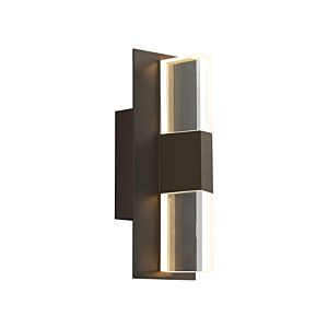 Visual Comfort Modern Lyft 13" Outdoor Wall Light in Bronze