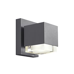 Visual Comfort Modern Voto 8" Outdoor Wall Light in Charcoal