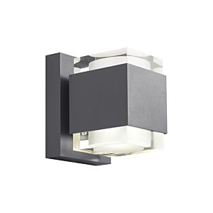 Voto LED Outdoor Wall Lantern in Charcoal by Visual Comfort Modern