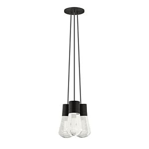 Tech Alva 2200K LED 4 Inch Pendant Light in Black and Gray