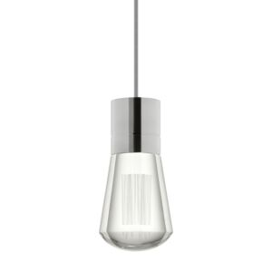 Alva 1-Light LED Pendant in Satin Nickel