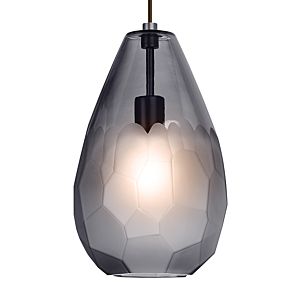 Briolette One Light Pendant in Satin Nickel by Visual Comfort Modern