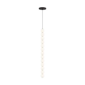 Orbet 1-Light LED Pendant in Nightshade Black