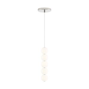 Orbet 1-Light LED Pendant in Polished Nickel