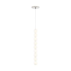 Orbet 1-Light LED Pendant in Polished Nickel