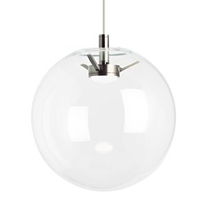 Palona LED Pendant in Satin Nickel by Visual Comfort Modern