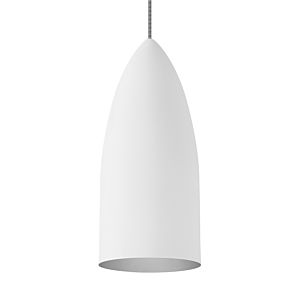 Tech Signal 14 Inch Pendant Light in Rubberized White/Platinum