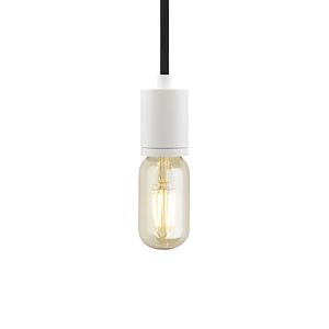 Visual Comfort Modern SoCo 2" Pendant Light in White and Black Cord