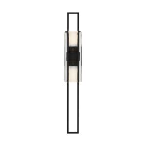 Duelle LED Wall Sconce in Nightshade Black by Visual Comfort Modern