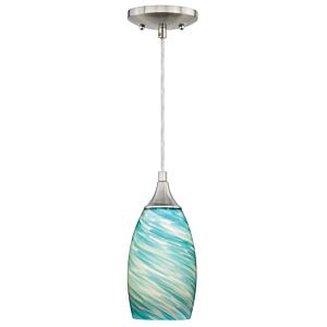 Milano 1-Light Mini Pendant in Satin Nickel