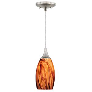 Milano 1-Light Mini Pendant in Satin Nickel