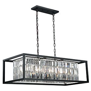 Catana 8-Light Linear Chandelier in Oil Rubbed Bronze