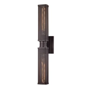 Gibbs Two Light Wall Sconce in Old Bronze by Hudson Valley