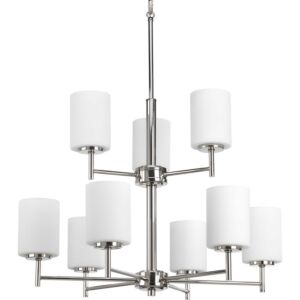 Replay 9-Light Chandelier in Polished Nickel