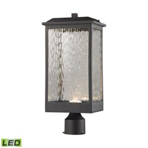 Newcastle 1-Light LED Outdoor Post Mount in Textured Matte Black