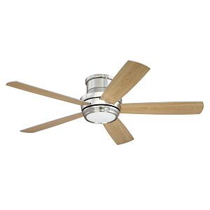 Craftmade 52" Tempo Flush Mount Ceiling Fan in Brushed Polished Nickel