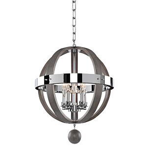 Sharlow Five Light Pendant in Chrome by Kalco