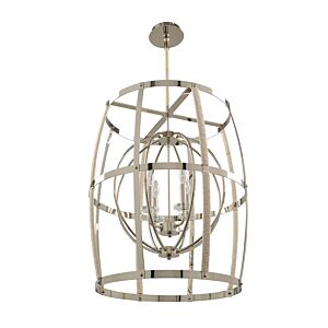 Bradbury Four Light Pendant in Polished Nickel by Kalco