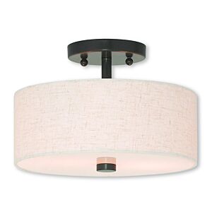 Monroe 2-Light Ceiling Mount in English Bronze