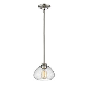 Z-Lite Amon 1-Light Mini Pendant Light In Brushed Nickel