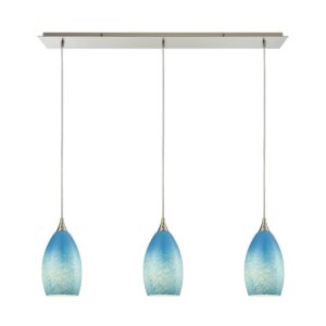 Earth 3-Light Pendant in Satin Nickel