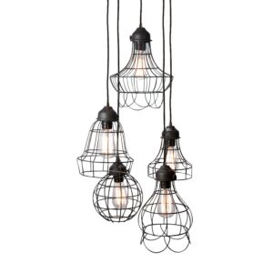 Wire  Pendant in Black by ELK Home