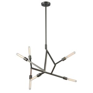 Free Form  Chandelier in Dark Graphite by ELK Home