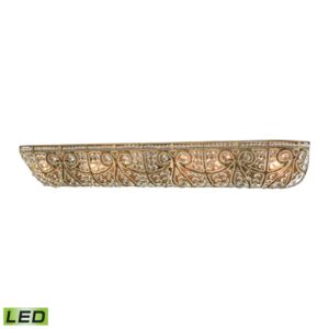 Elizabethan 6-Light LED Bathroom Vanity Light in Dark Bronze