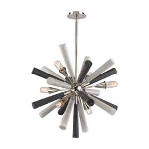 Solara 6-Light Chandelier in Polished Nickel