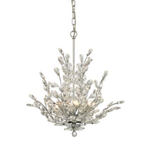 Crystique 6-Light Chandelier in Polished Chrome