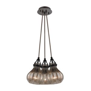 Danica 3-Light Pendant in Oil Rubbed Bronze