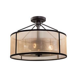 Diffusion 3-Light Semi-Flush Mount in Oil Rubbed Bronze