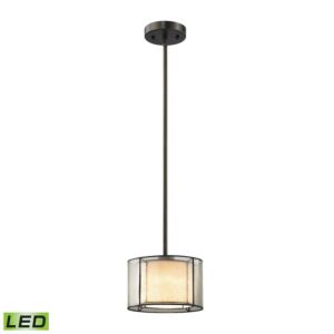 Mirage LED Mini Pendant in Tiffany Bronze by ELK Home