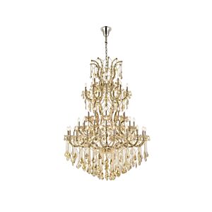 Maria Theresa 61-Light 6Chandelier in Golden Teak