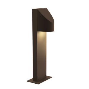 Shear LED Bollard in Textured Bronze by Sonneman