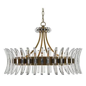 Coquette  Chandelier in Antique Brass by Currey and Company