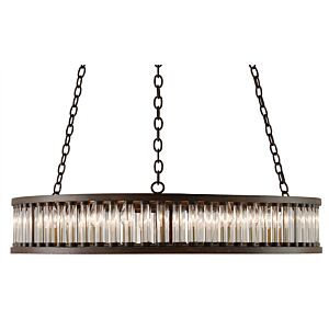 Elixir  Chandelier in Bronze Verdigris by Currey and Company