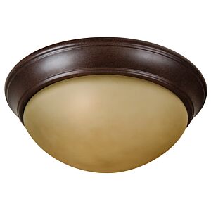 Craftmade Pro Builder Premium 3-Light 15" Ceiling Light in Aged Bronze Textured