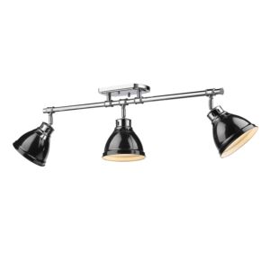 Duncan  Semi Flush Mount in Chrome by Golden Lighting