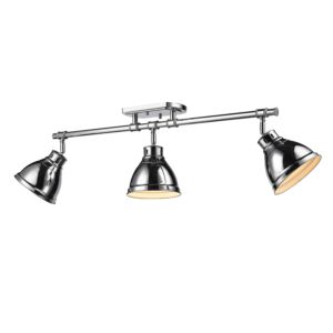 Duncan  Semi Flush Mount in Chrome by Golden Lighting