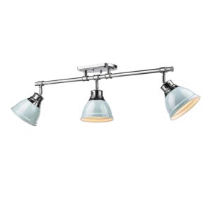 Duncan  Semi Flush Mount in Chrome by Golden Lighting