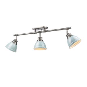 Duncan  Semi Flush Mount in Pewter by Golden Lighting