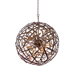 Ambassador 24 Light Pendant in Copper Patina by Kalco