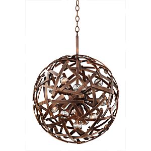 Ambassador 12 Light Pendant in Copper Patina by Kalco