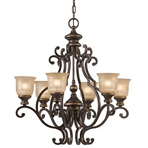 Norwalk Six Light Chandelier in Bronze Umber by Crystorama