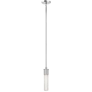 Glacial 1-Light LED Mini Pendant in Chrome