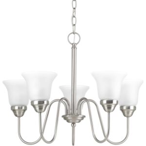 Classic 5-Light Chandelier in Brushed Nickel