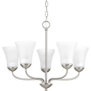 Classic 5-Light Chandelier in Brushed Nickel