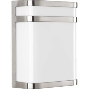 Valera LED 1-Light LED Wall Lantern in Brushed Nickel