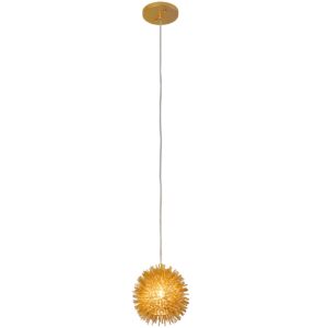 Urchin One Light Mini Pendant in Gold by Varaluz